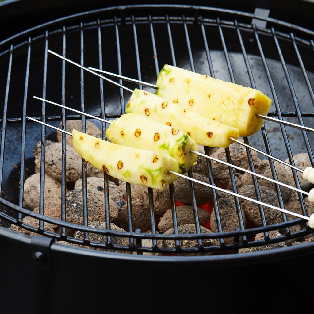 Pineapple with vodka on the BBQ