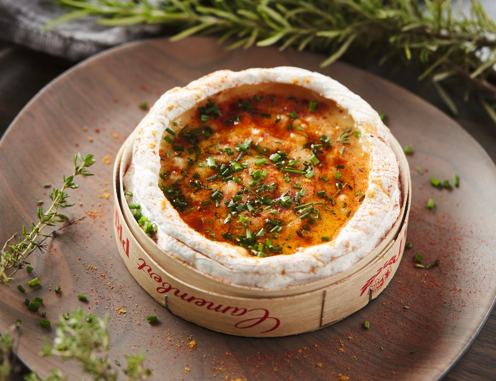 Deliciously spiced camembert on the BBQ