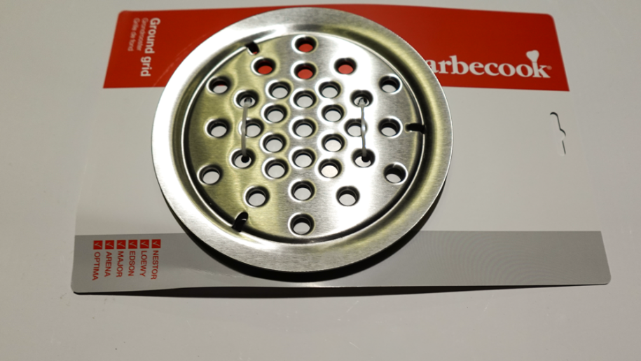 Grondrooster uit rvs ø 18cm