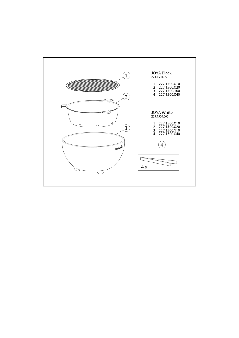 Spare parts Joya zwart