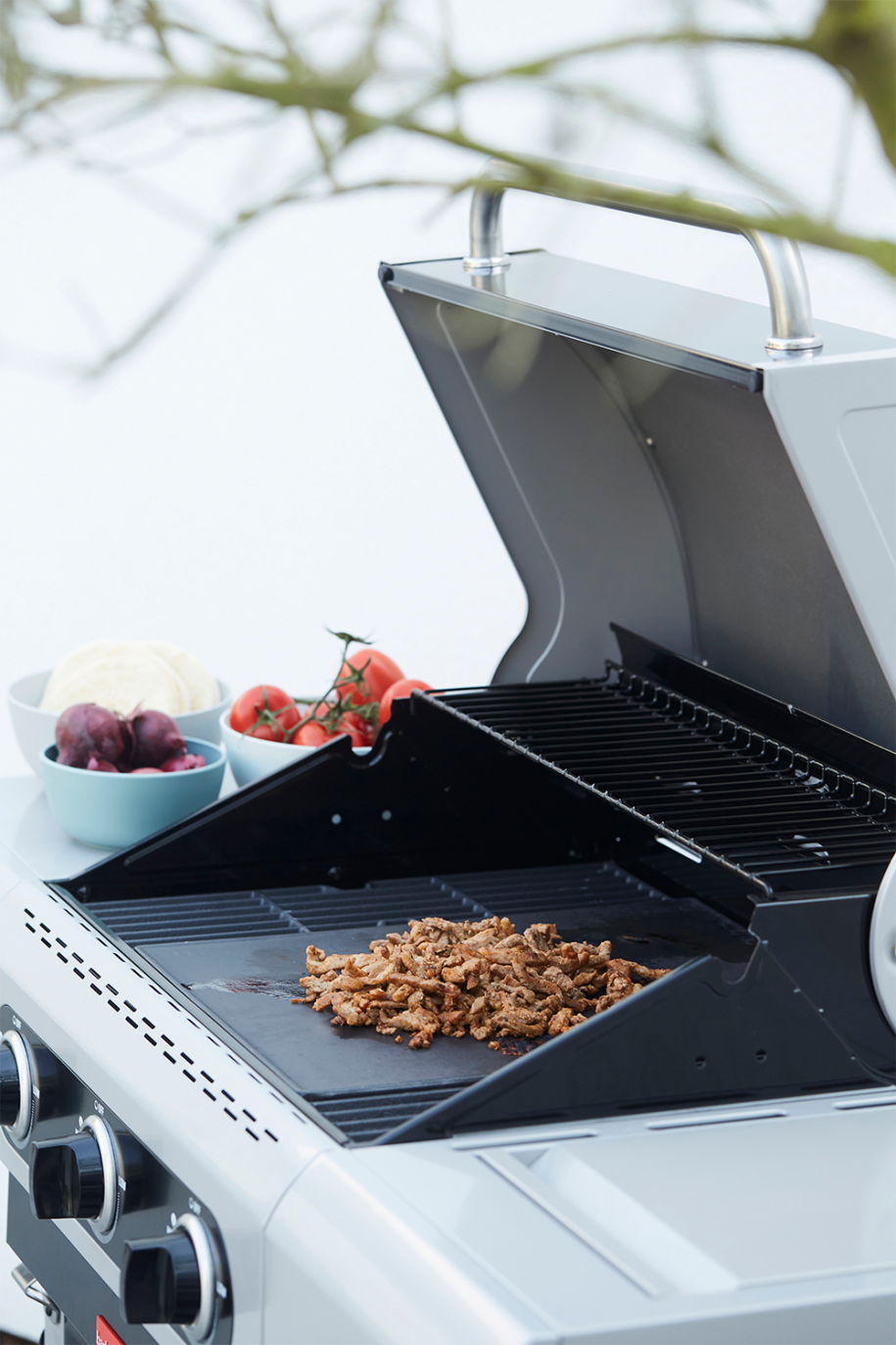 Barbecook grillplaat voor gasbarbecue uit geëmailleerd gietijzer, zwart, 43x35cm Barbecook grillplaat voor gasbarbecue uit geëmailleerd gietijzer, zwart, 43x35cm