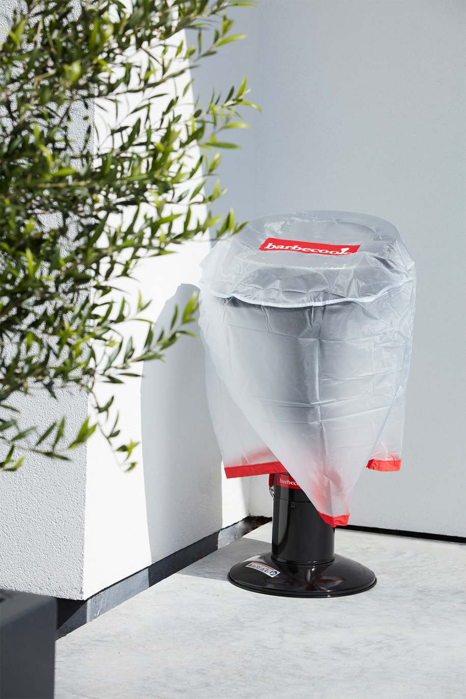 Housse transparente pour barbecue au charbon