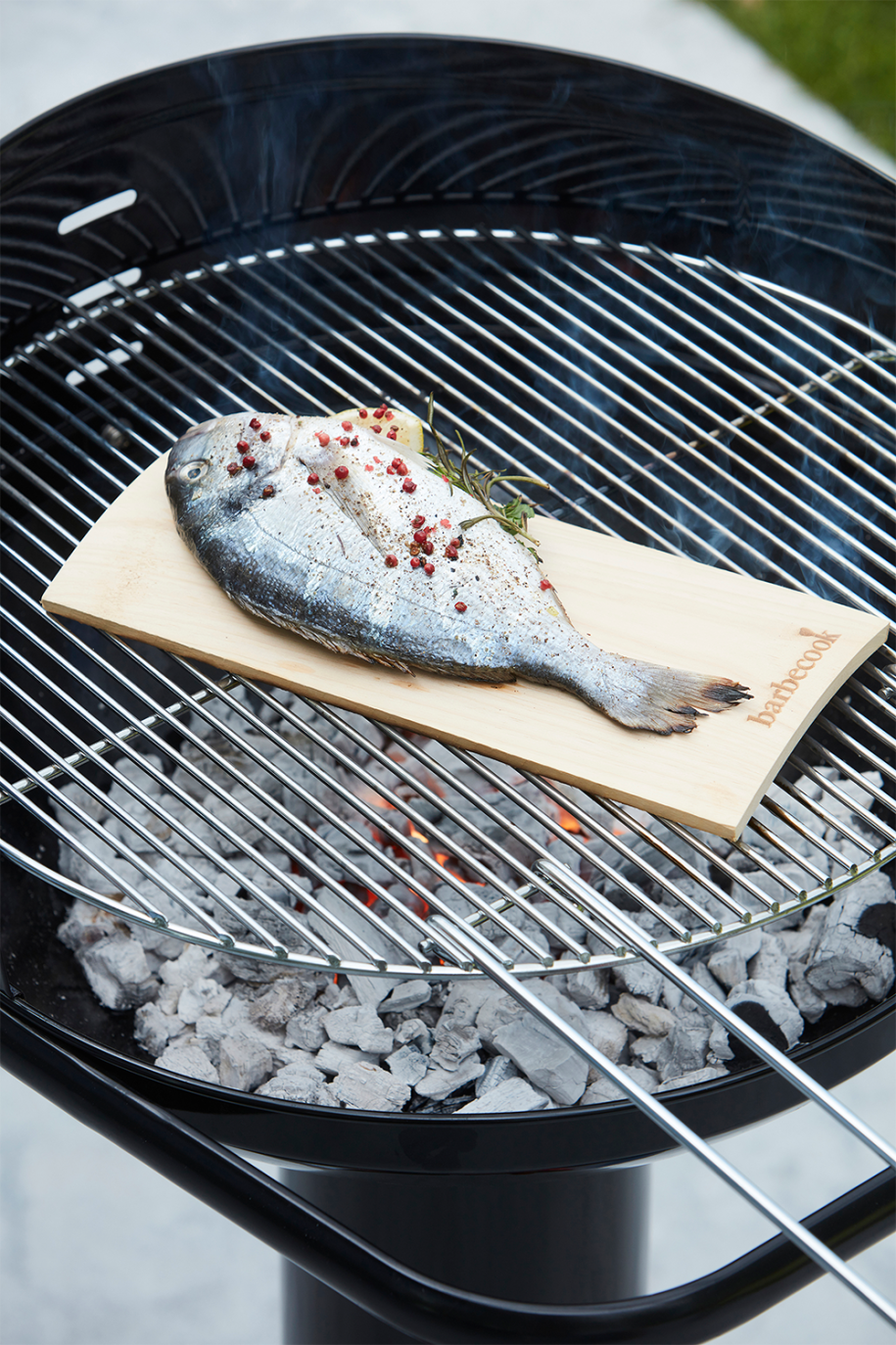 Set de 2 planches de fumage en bois de hêtre