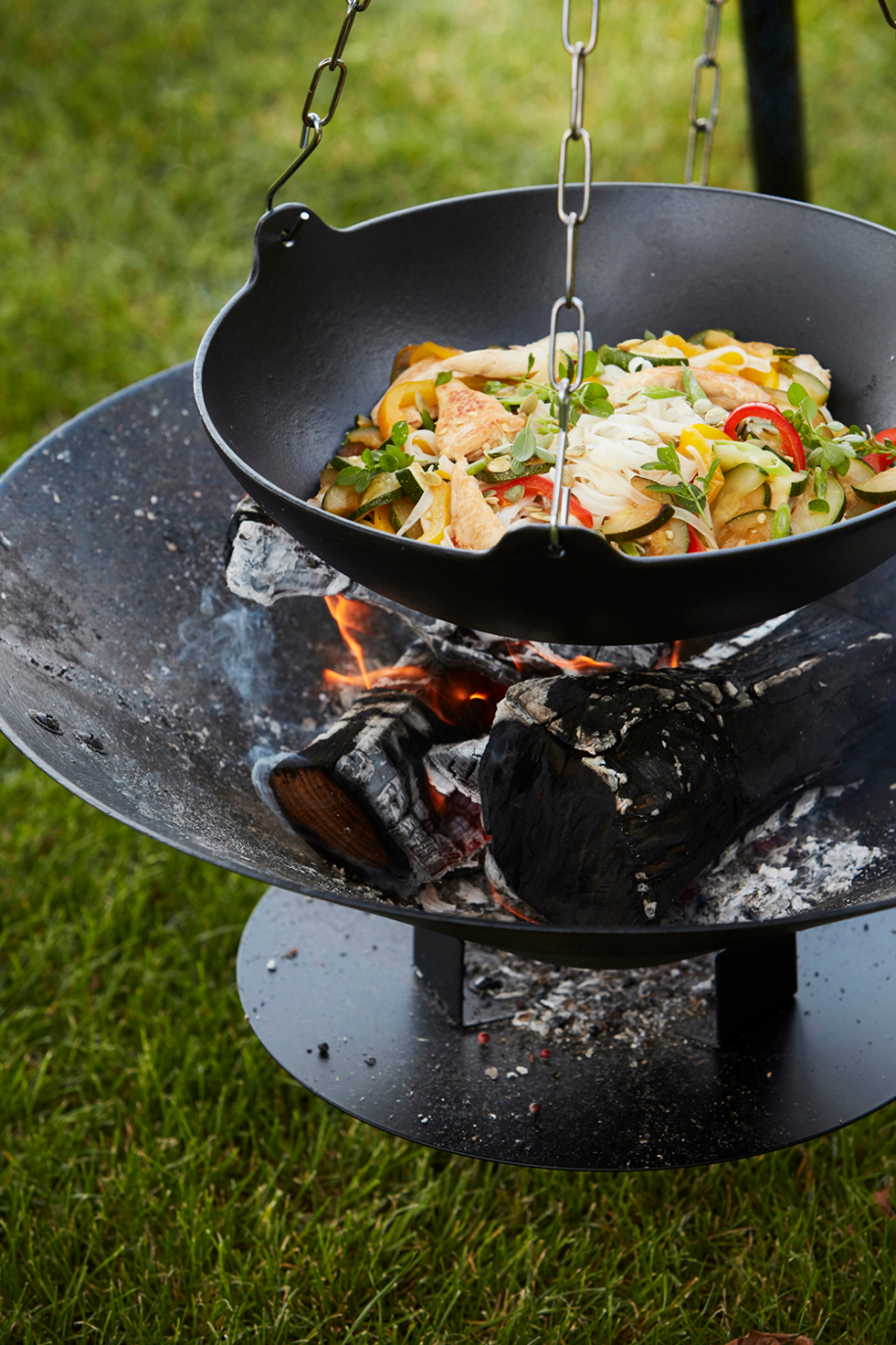 Junko wok uit gietijzer