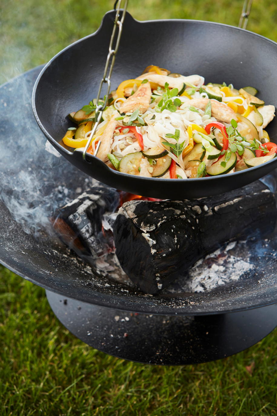 Junko wok uit gietijzer