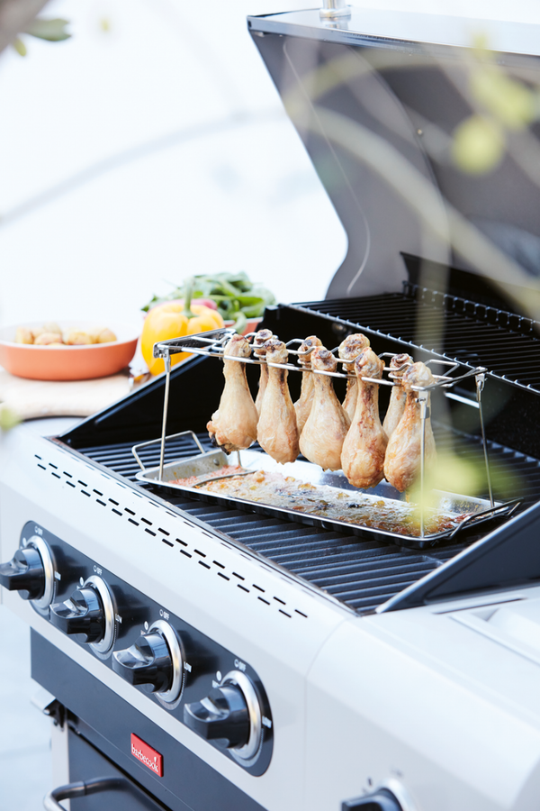 Ressort Rotatif Barbecue Cookmax - Fil 4mm Diamètre 21,6mm Longueur 205mm