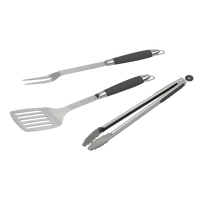 Black Pepper BBQ set with fork, tongs and turner