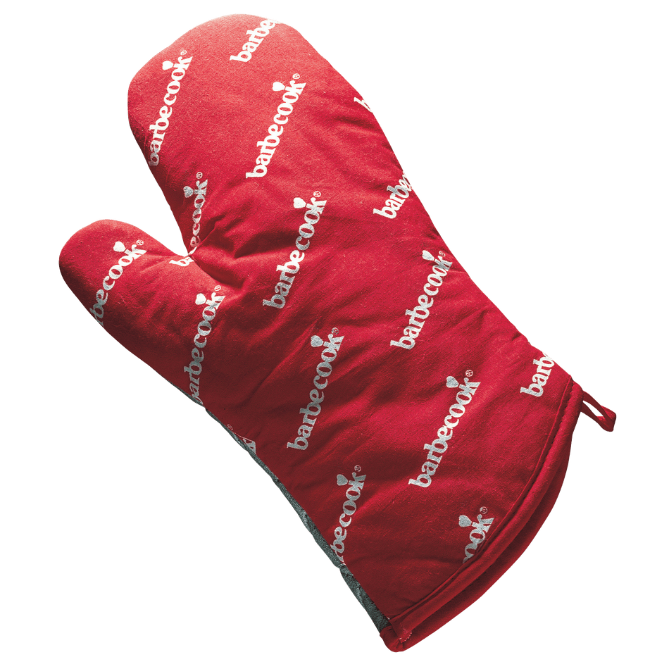 Handschoen uit katoen rood