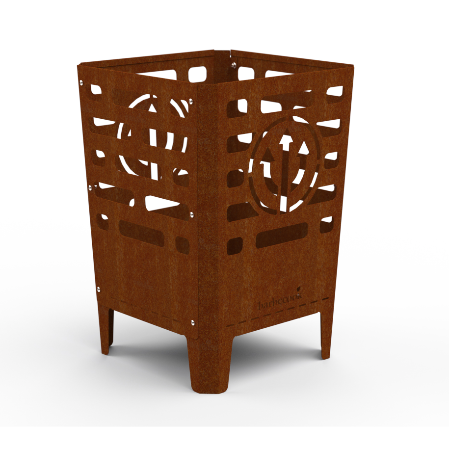 Red Devils vuurkorf uit cortenstaal